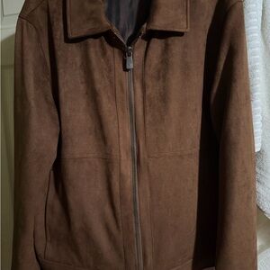 Men's tan faux Suede Jacket